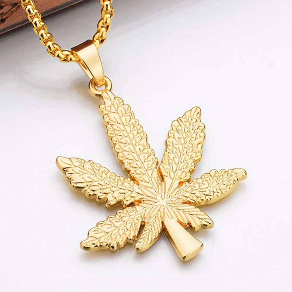 Горячая Распродажа 1 шт. пакет подвеска в виде листьев Ямайки регги ожерелье