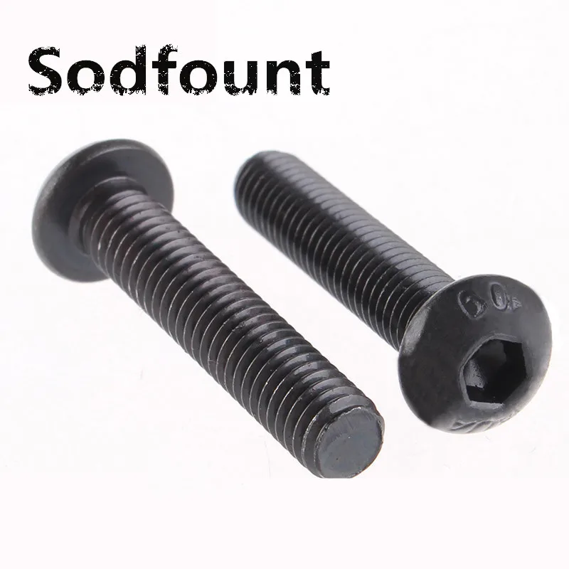 100 шт. M2/M2.5/M3/M4 yuan чашка полукруглая головка для сковороды черный класс 10 9