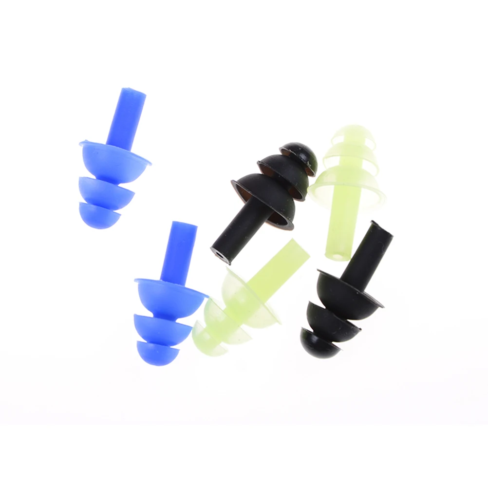 

1 Pair Swimming Dive Flexible Silicone Ear Plugs Earplug Drop shipping