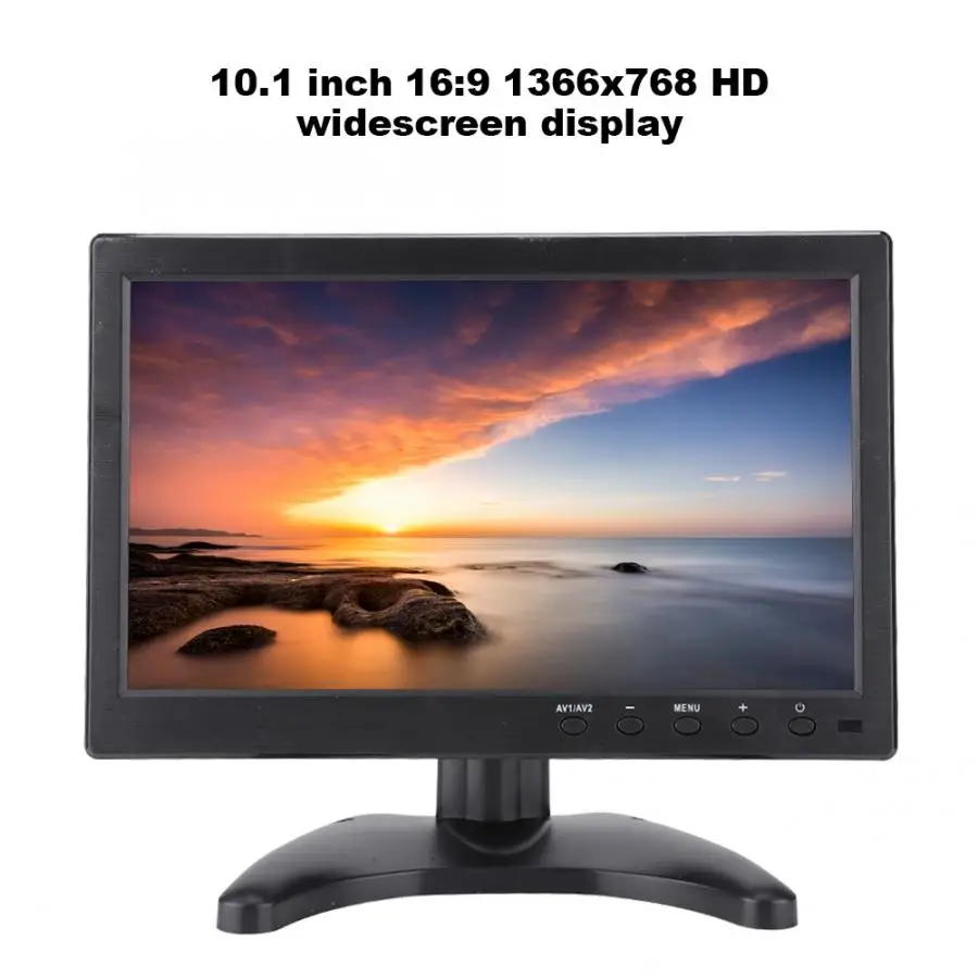 Для PS4 Xbox Raspberry Pi Портативный 10 дюймов Экран 16:9 HDMI монитор Дисплей HD Вход 10,1 Inch монитор