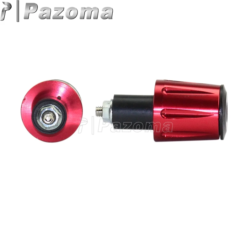 Универсальная мотоциклетная красная заглушка Pazoma 7/8 дюйма Концевая для руля