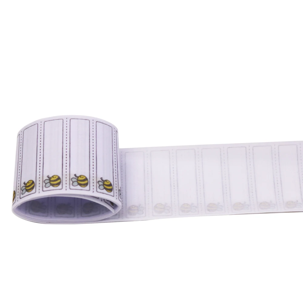 100 шт. моющиеся железа имя этикетки с принтом в виде медоносной пчелы узор одежды