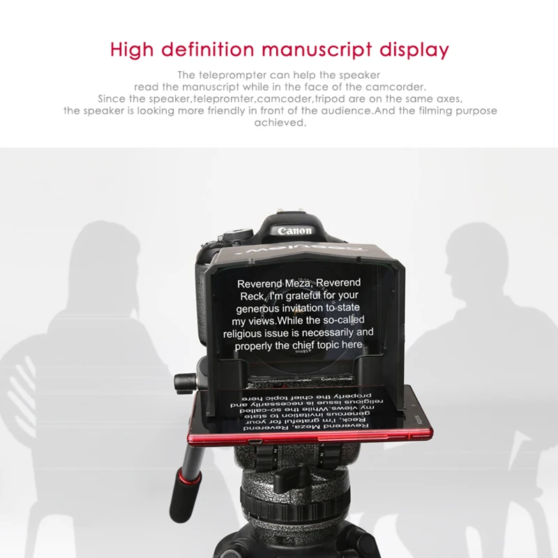 Смартфон Desview телесуфлер для камеры Canon Nikon Sony Цифровая зеркальная фотокамера Youtube