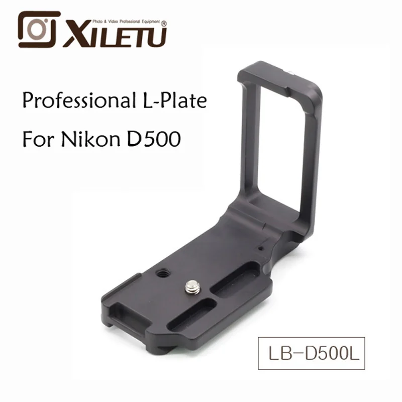 Xiletu LB-D500L Professional Quick Release Plate Ball Head Bracket Plate For Nikon D500 Interface Size 38mm Arca Standard