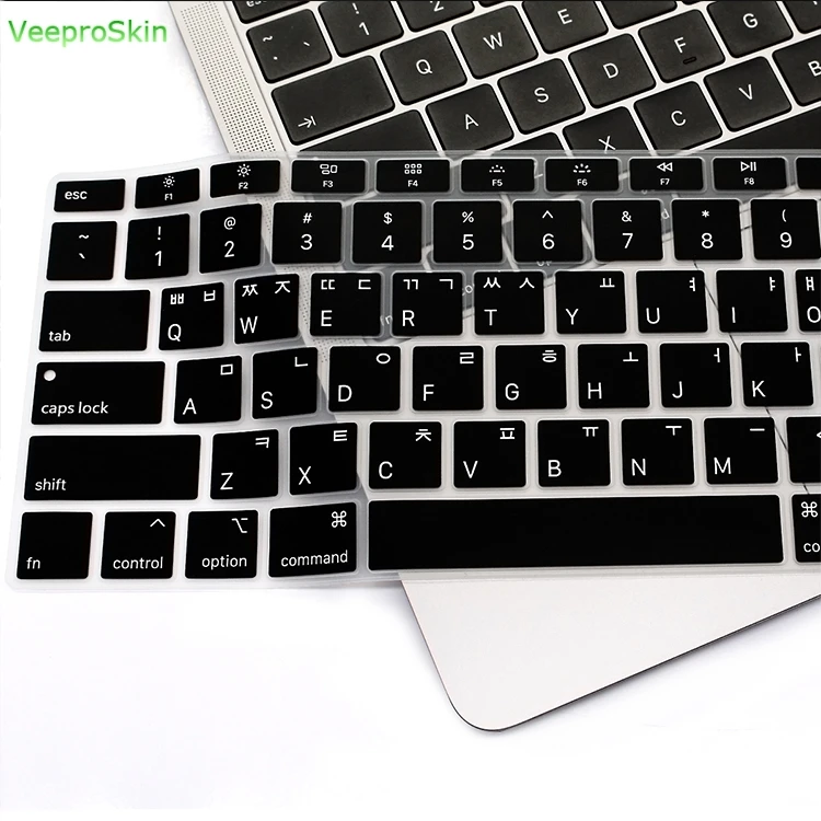 Чехол для ноутбука с корейской клавиатурой силиконовый защитный чехол Macbook New Air 13