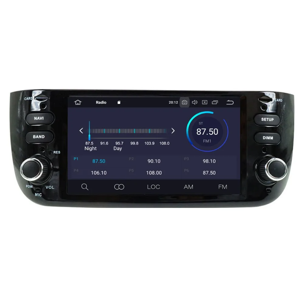 Автомобильный радиоприемник на Android 9 0 для Fiat Abarth Punto EVO Linea 2012 2016 Octa Cores 4G + 32G