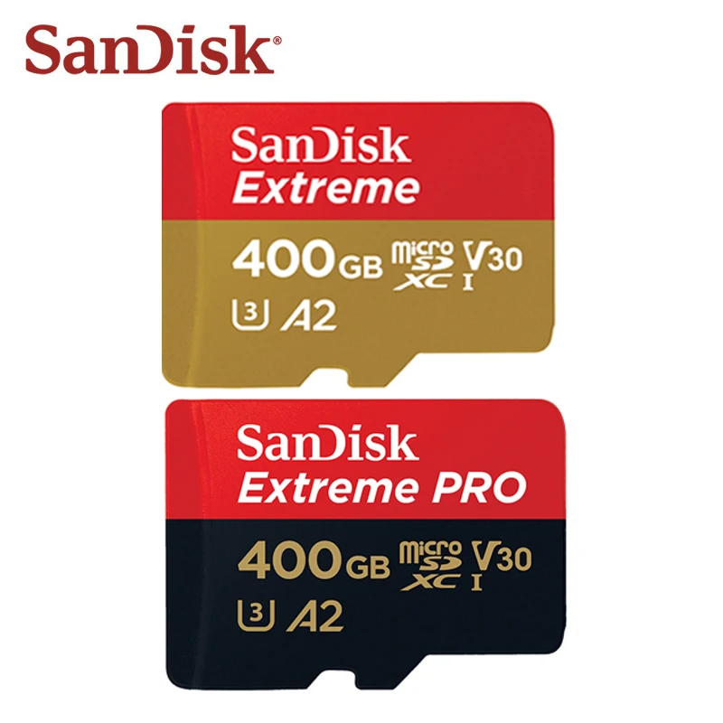 SanDis Extreme PRO Micro SD карта 400 ГБ micro SDXC карта памяти A2 A1 V30 U3 C10 до 170 МБ/с./с TF карта для мобильного телефона
