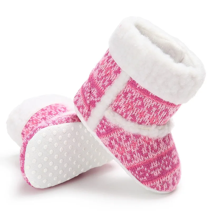 2017 зимняя теплая детская обувь с мягкой подошвой для новорожденных девочек