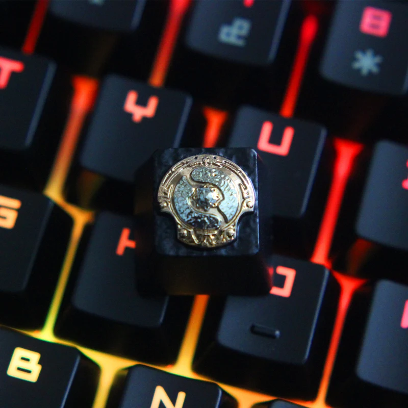 

1pc zinc-plated aluminum alloy ZNAL903 Key Cap for DOTA2 Aegis of the Immortal Mechanical Keyboard relief keycaps R4 Height