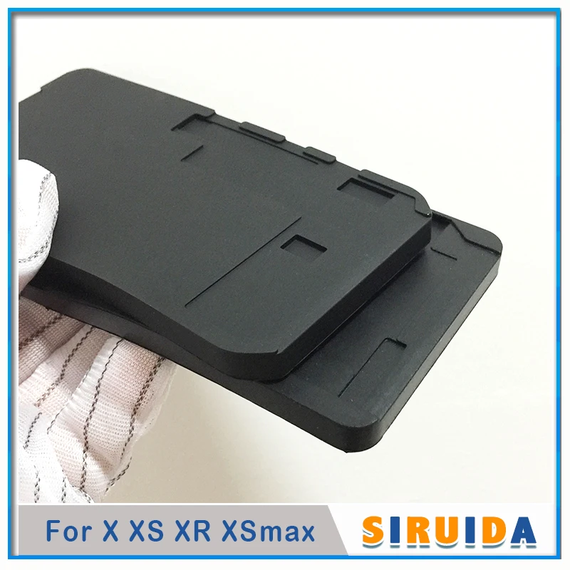 Силиконовый черный резиновый коврик форма для iPhone 12 11 X XR XSmax 8 7 6s 6 Plus ламинат