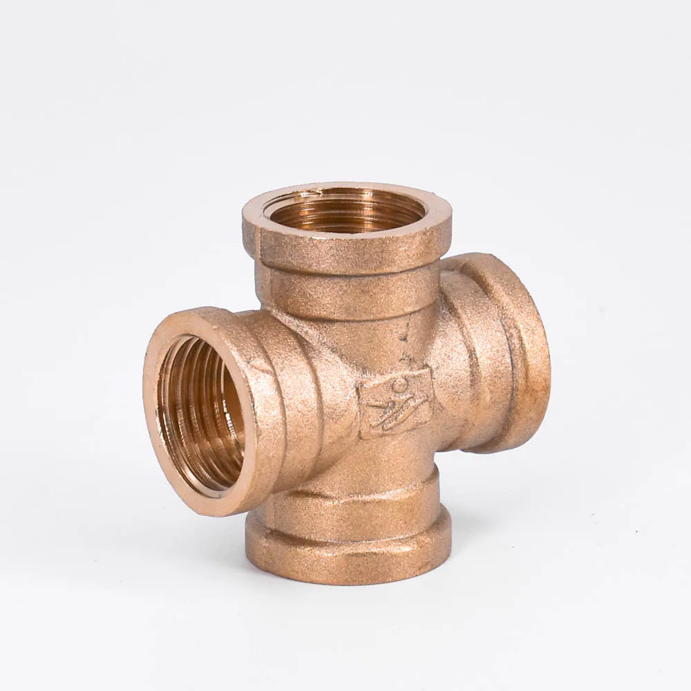 DN15 G 1/2 &quotBSP Женский Крест 4-ходовой латунный Соединительный соединитель адаптер |