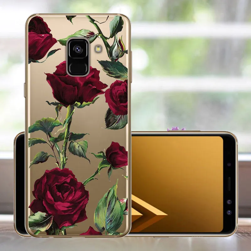 Soft TPU 5.6&quot Fundas For Samsung A5 2018 Case A530 A530F Phone Cover Back Galaxy A8 Capas | Мобильные телефоны и