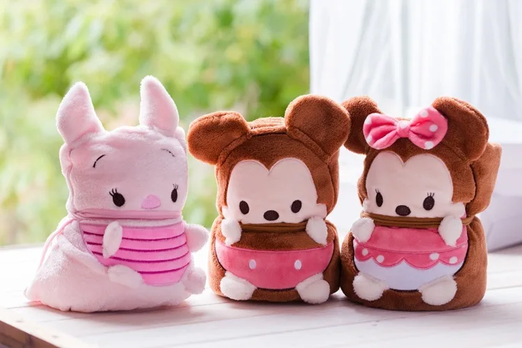 Disney одеяло пух Минни мультфильм Лето Коралловый вниз колено ковер детское одеяло Сиеста Кондиционер ковер