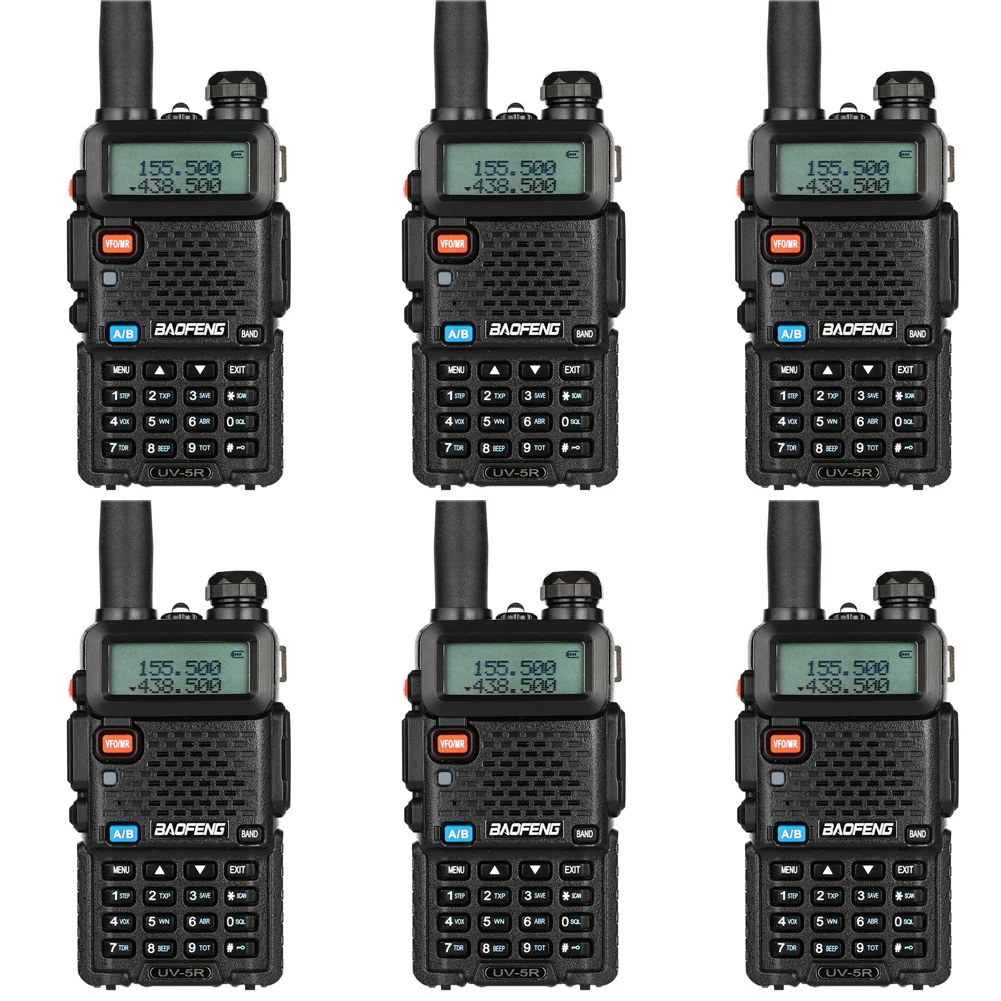 Рация BAOFENG UV-5R Talkie до 128 каналов FM-трансивер двухдиапазонный DTMF 6 шт. | Мобильные