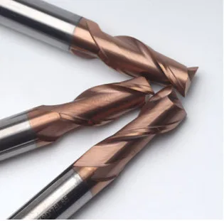 

5PCS /SET D4*10*SD4*50*2F Carbide 2 Flute Flat Square End Mills For Commom steel ,Iron TiXCo coating