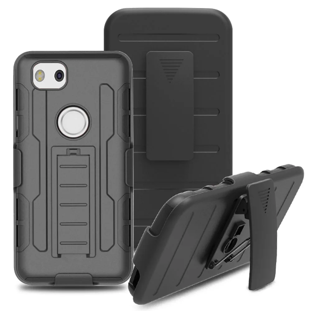 Чехол для Google Pixel 2/Muski Heavy Duty Hybrid Armor с зажимом ремня защитный чехол |