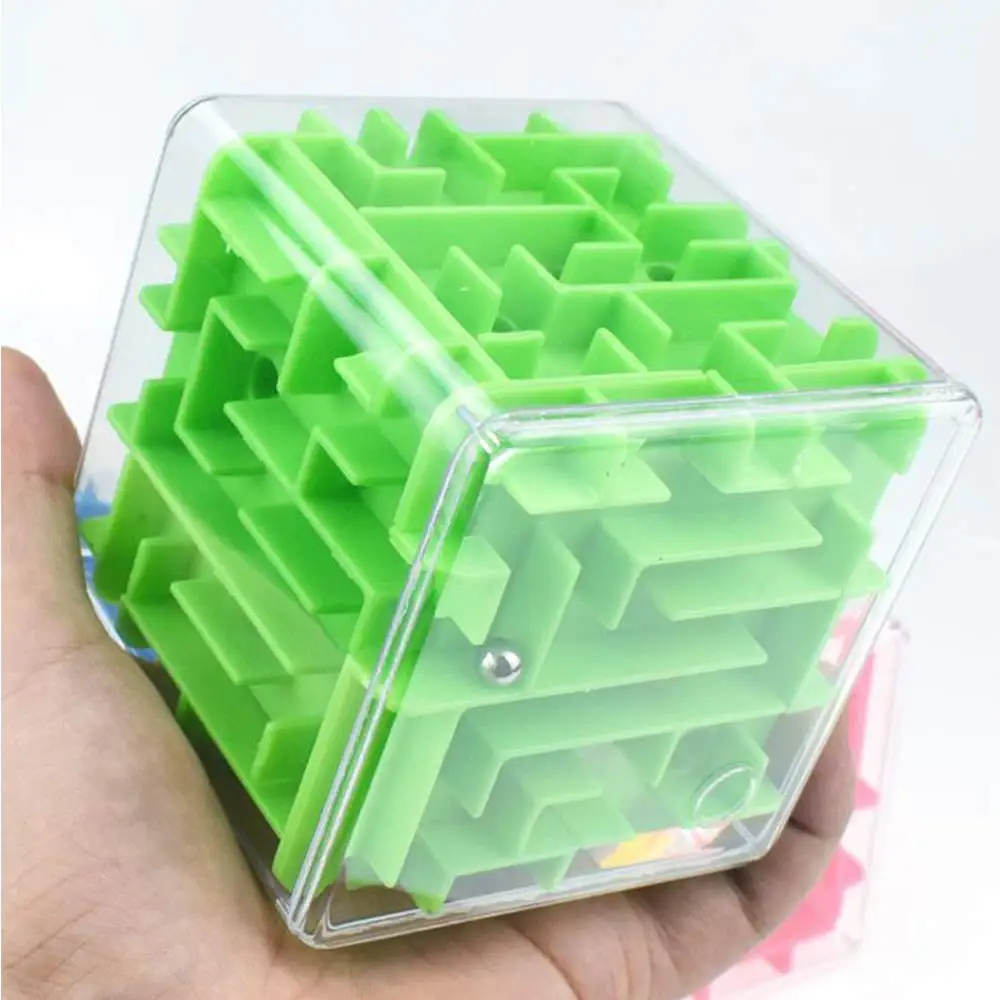 Копилка Лабиринт банк валюта 3D вращающийся куб коробка интеллект игрушки трехмерный лабиринт