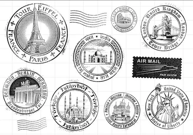 Postmark материал прозрачный силиконовый штамп/печать для DIY