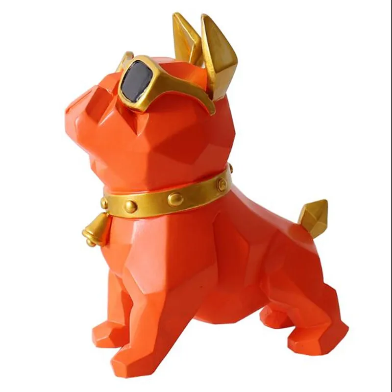 

Geometric law fighting dog home decoration Nordic style living room decorations wedding birthday gift