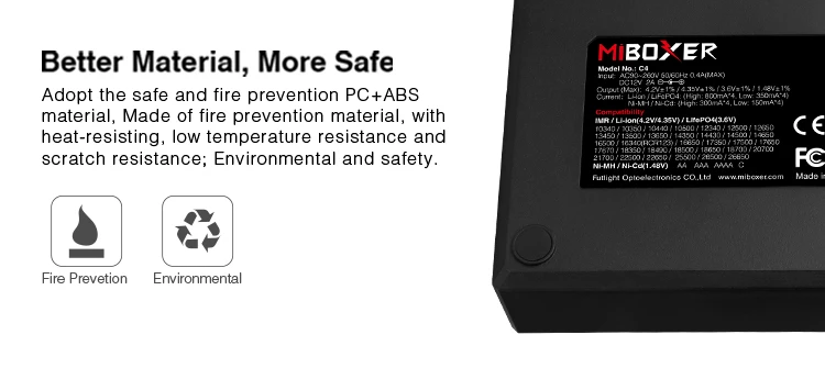 oriMiboxer C4 VC4 ЖК-зарядное устройство для литий-ионных/IMR/INR/ICR/LiFePO4 18650 14500 26650 AAA 4,2 3,7 1,2 1,5 в батареи