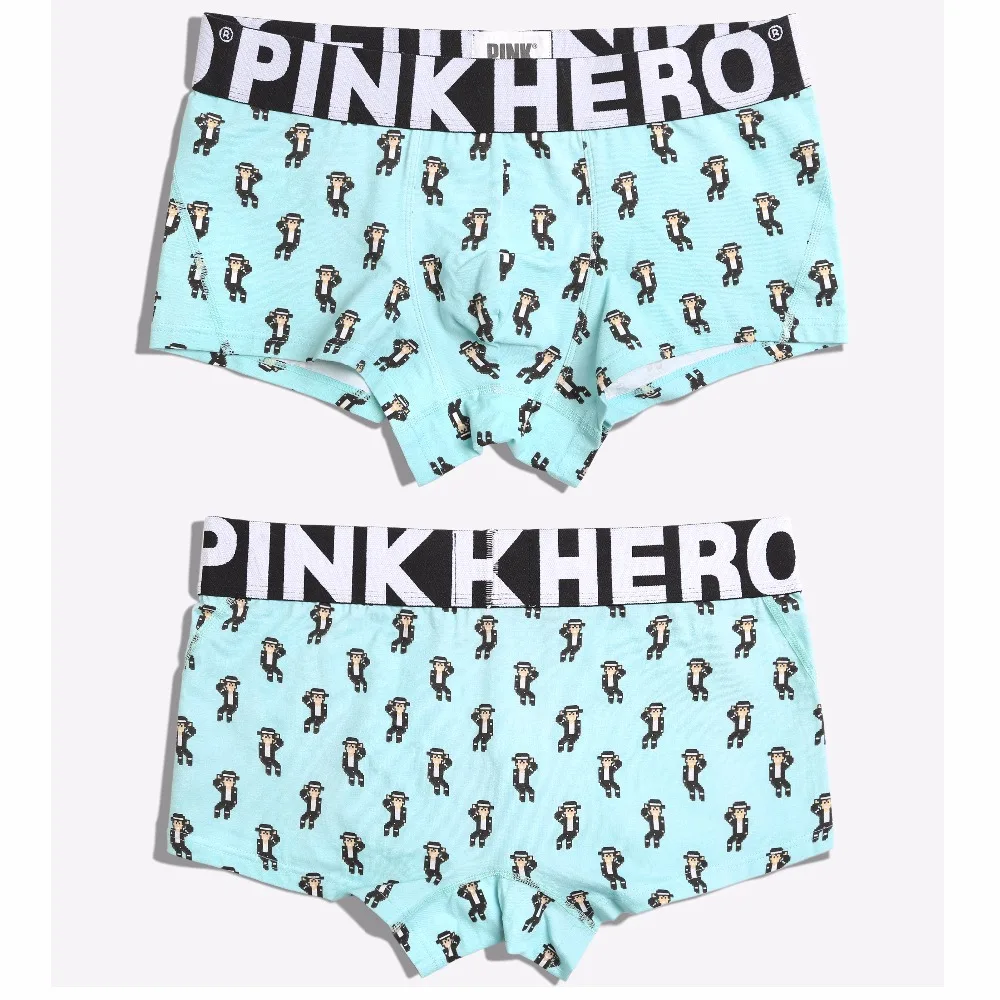 Новинка 2019 г. pink Heroes модные нижнее бельё для девочек хлопок мужчин шорты боксеры
