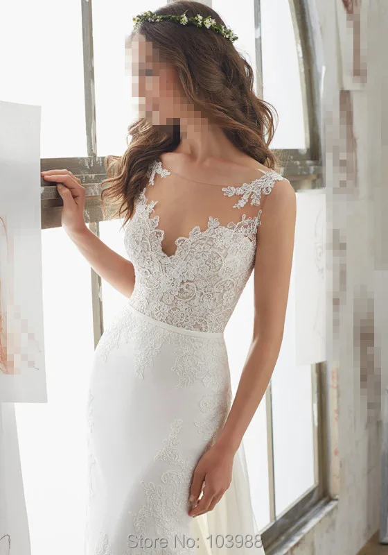 2017 Vestido De Novia Free shipping Strapless A-line gown chiffon back bodice white ivory chapel length train wedding dress | Свадьбы и