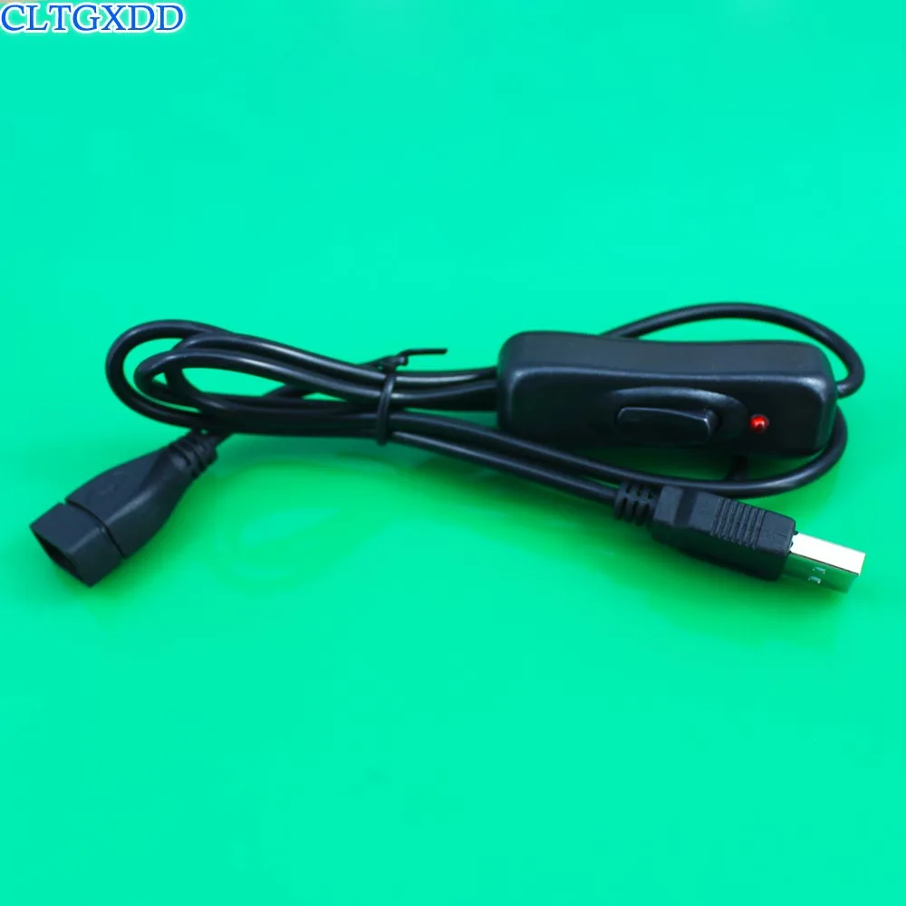 Cltgxdd Новый 1 м USB кабель с переключателем вкл/выкл удлинитель для лампы вентилятор