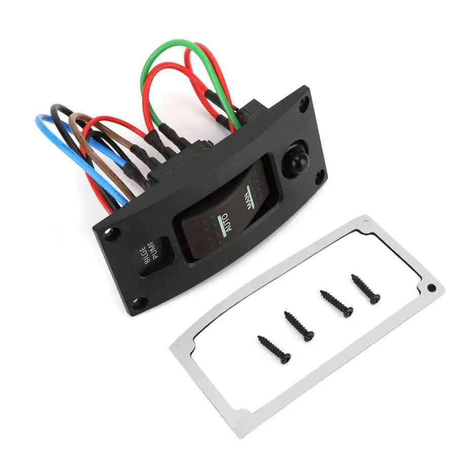 ON OFF Deluxe LED Кулисный Трюмный насос переключатель панель и автоматический