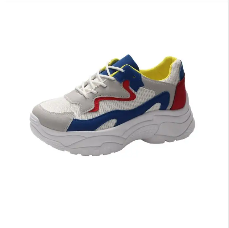 Синий Женские кроссовки; женская повседневная обувь; модные zapatos De Mujer tenis feminino; белые кроссовки; женские кроссовки; Baskets Femme - Цвет: Синий