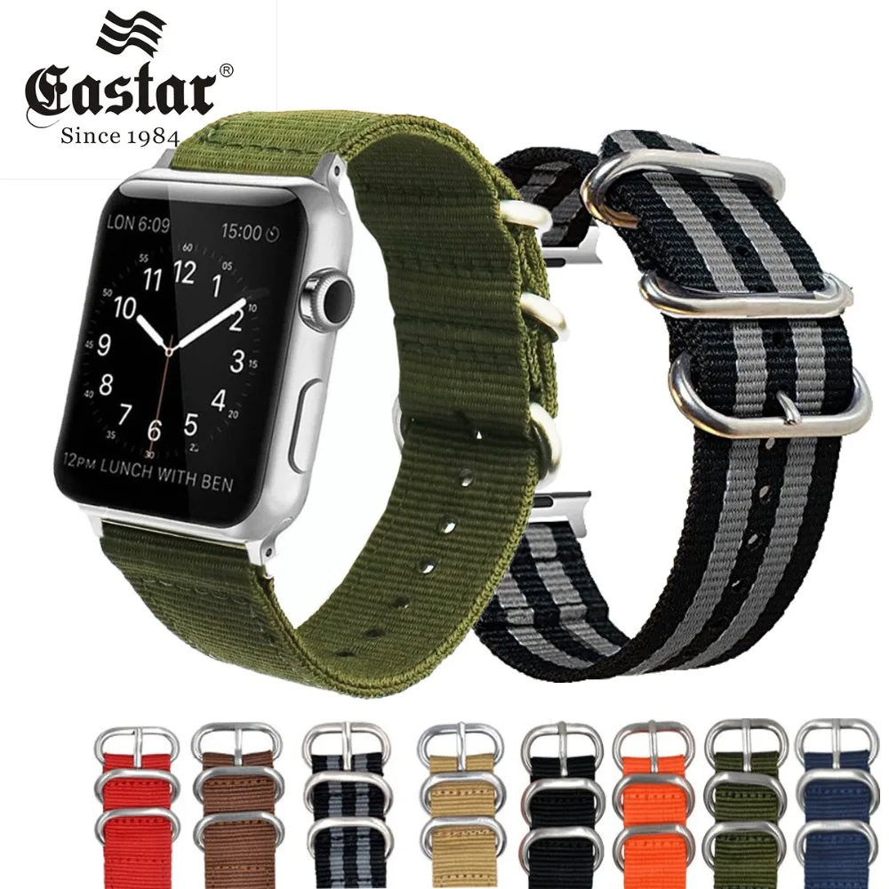 Тканый нейлоновый ремешок мягкий сменный для наручных часов Apple Watch Series 4/3/2/1 с