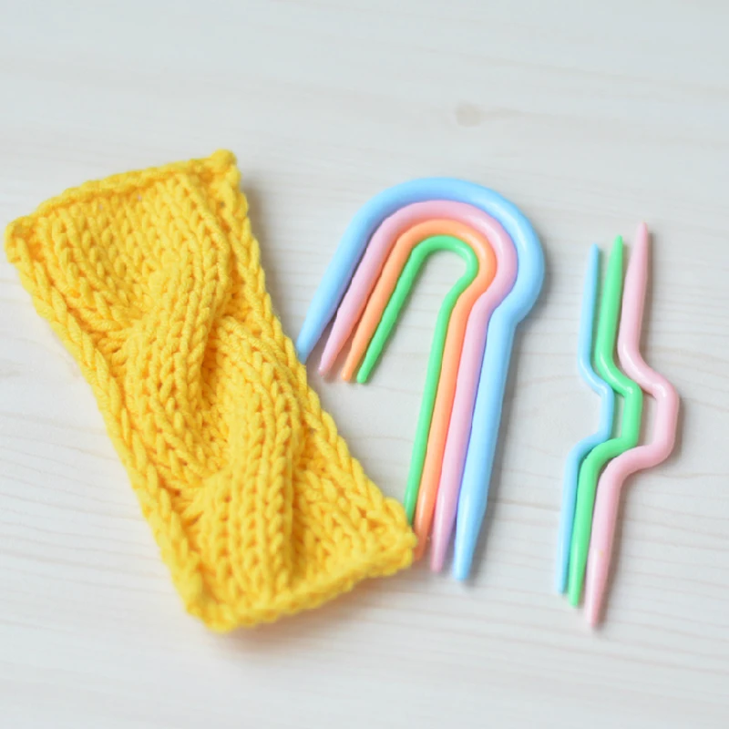 Высококачественные вязальные спицы для шарфов свитеров изогнутые U образной