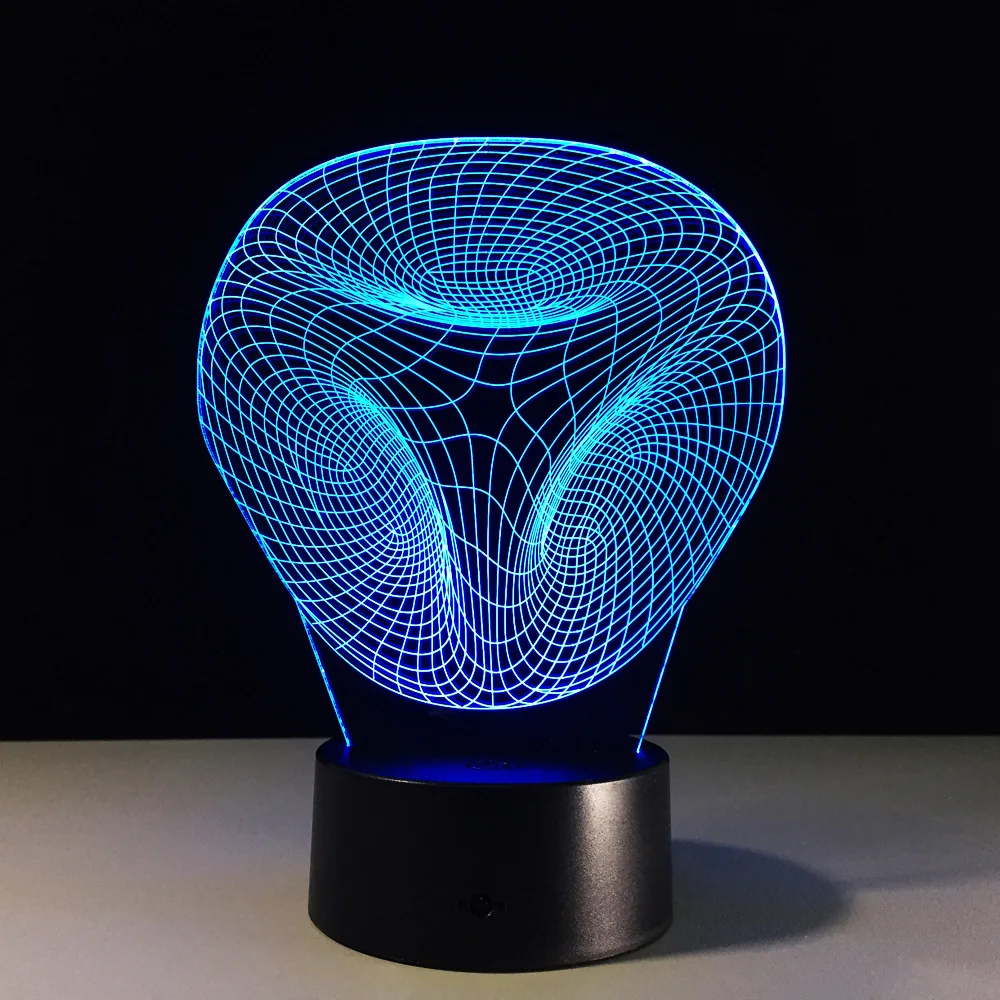 

Abstract Geometrical Artistic 3D LED USB Lamp Creative Artistic Fashion Night Light Lava Design Home Decoration Bulb RGB Lights