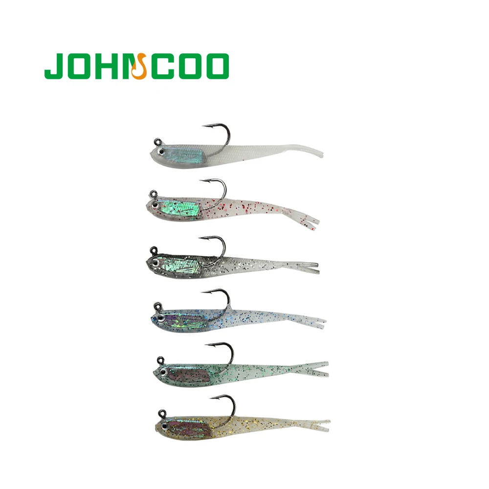 JOHNCOO 6 шт. рыболовные приманки 2018 Новая мягкая свинцовая Приманка 7 5 см 4 г