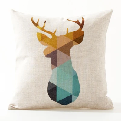 Скандинавский стиль искусственный олень разноцветные наволочки 45x45 см украшение