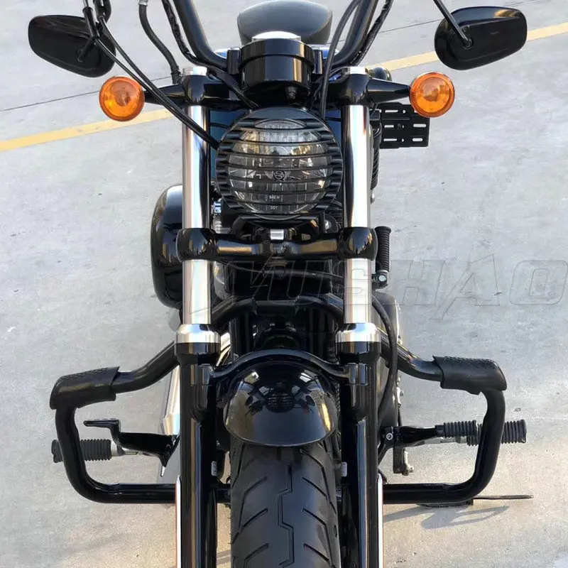 Передняя балка защиты двигателя для Harley SuperLow Forty Eight sev70 Two Sportster Iron XL 2004 XL883 2019 XL1200 |