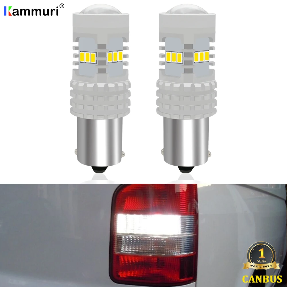 2 шт. белый Canbus без ошибок P21W светодиодный светильник для VW Volkswagen T5 T5.1 T6 транспортер светодиодный светильник заднего хода