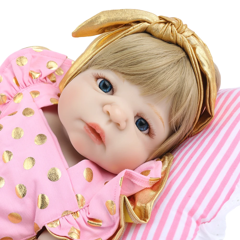 22 дюймов 55 см полный Силиконовый Reborn Baby куклы реалистичные реальные кукольный