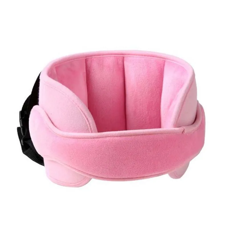 pink Детское автомобильное сиденье, подушка для головы, фиксированная Подушка для сна, детская защита шеи, детский манеж, подголовник, регулируемая поддерживающая подушка - Цвет: pink