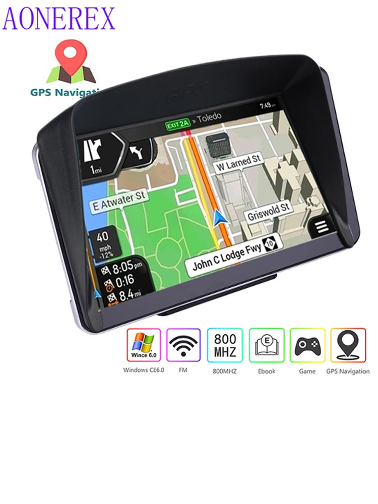 7 дюймовый HD Автомобильный GPS навигатор FM Navitel 2019 новейшая Карта Европы