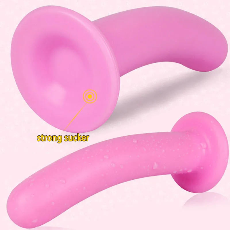Big Suction Cup Pink Silicone Soft Anal Plug Sexy Toys Smooth Cozy Dildo Butt Plugs Sex For Woman Men Gay Buttplug | Красота и