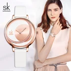Часы Shengke, женские модные наручные часы с кожаным ремешком, новинка 2019, женские наручные часы SK с кожаным ремешком, женский подарок на день # K0088