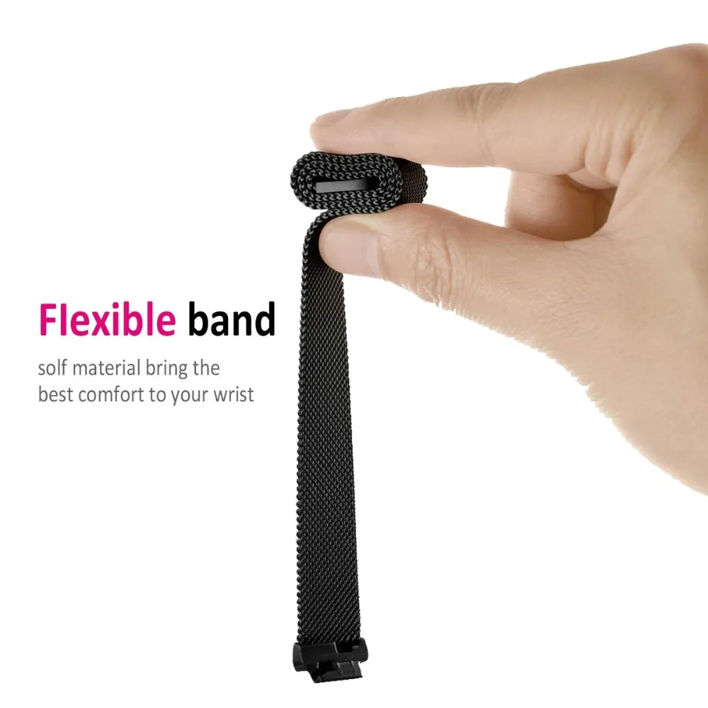 Магнитный ремешок из нержавеющей стали для Fitbit Inspire сменные браслеты миланские