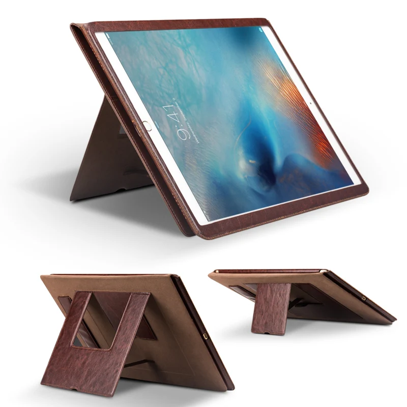 QIALINO Модный чехол для планшета из натуральной кожи iPad Pro с откидной крышкой и