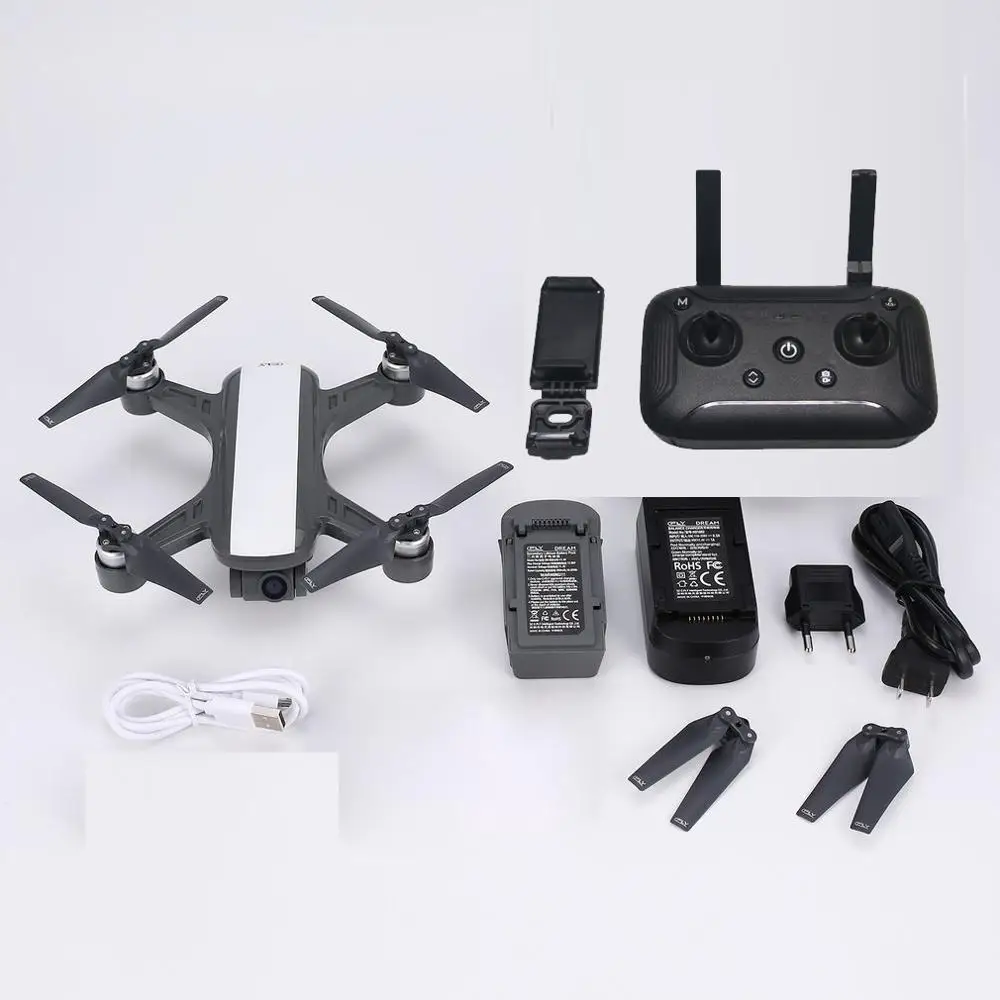 CFLY Dream gps Дрон Радиоуправляемый квадрокоптер 1080P HD камера 5G wifi FPV передача на большие расстояния режим следования за мной круг Летающий - Цвет: white color with bag