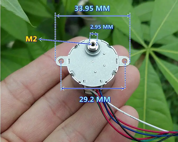 28YBJ-48 DC5V 46ohm Two phase six wire decelerate stepper motor R07 | Обустройство дома