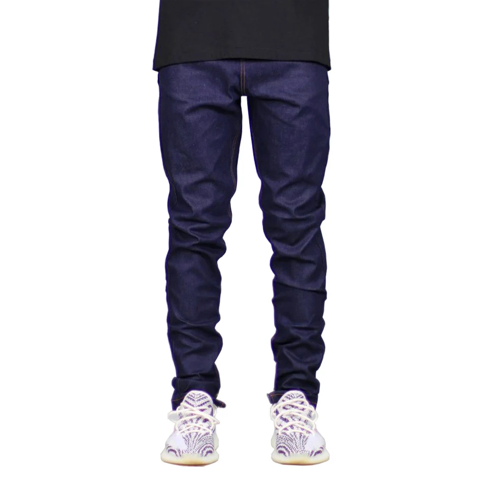Мужские джинсы Стрейчевые темно синие скинни на молнии модель Y5038|men jeans stretch|men