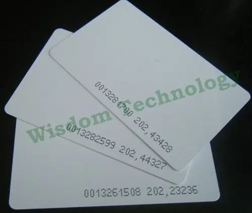 Бесплатная доставка 100 шт./лот RFID 125 кГц смарт карта EM4100/4102 ПВХ Толщина карты: 0 8