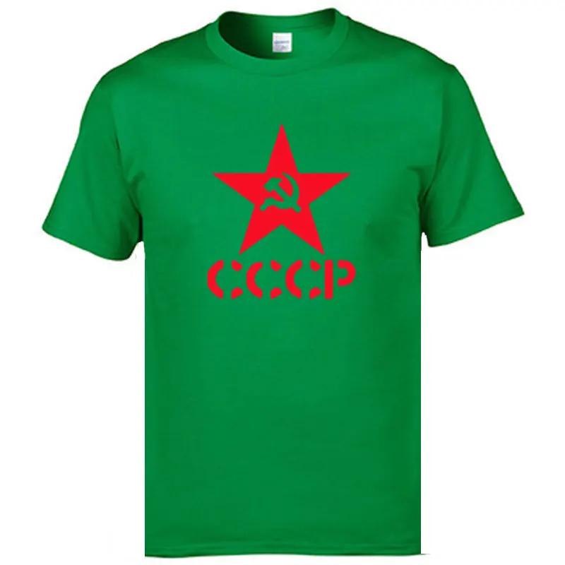 1 Летние CCCP футболки для мужчин СССР КГБ человек футболка с коротким рукавом Россия футболки хлопок o-образным вырезом Топы - Цвет: 1