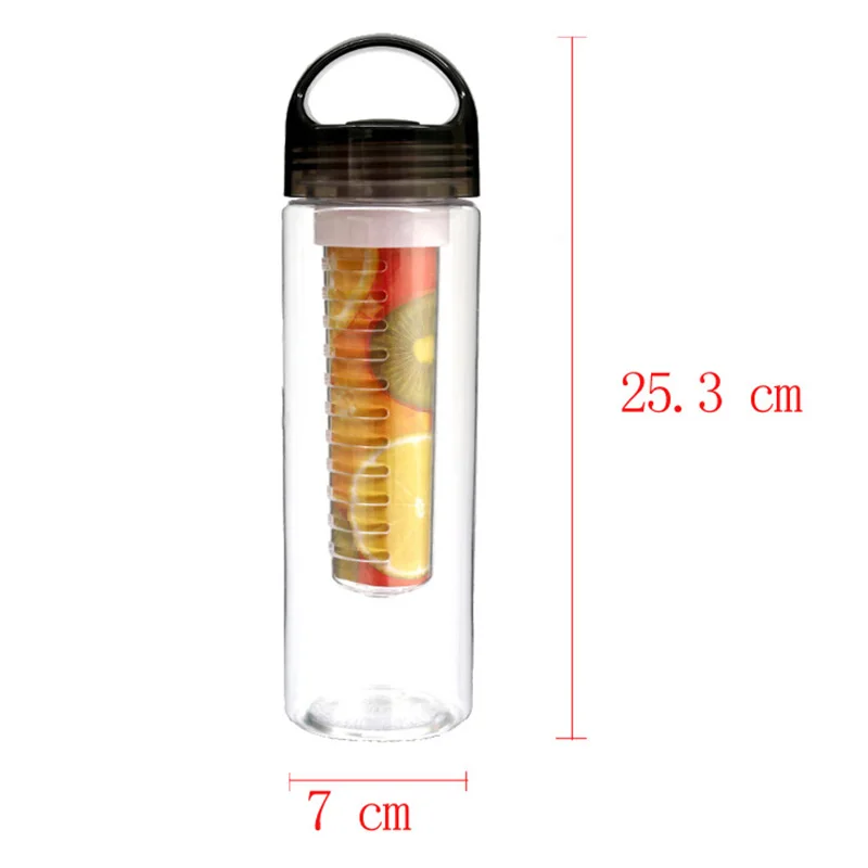 700 ML 800 мл фрукты для заварки бутылка воды шейкер бутылка-инфузор для спорта Пеший Туризм Велоспорт тренажерный зал, йога Фитнес Портативный лагерь для восхождений бутылки