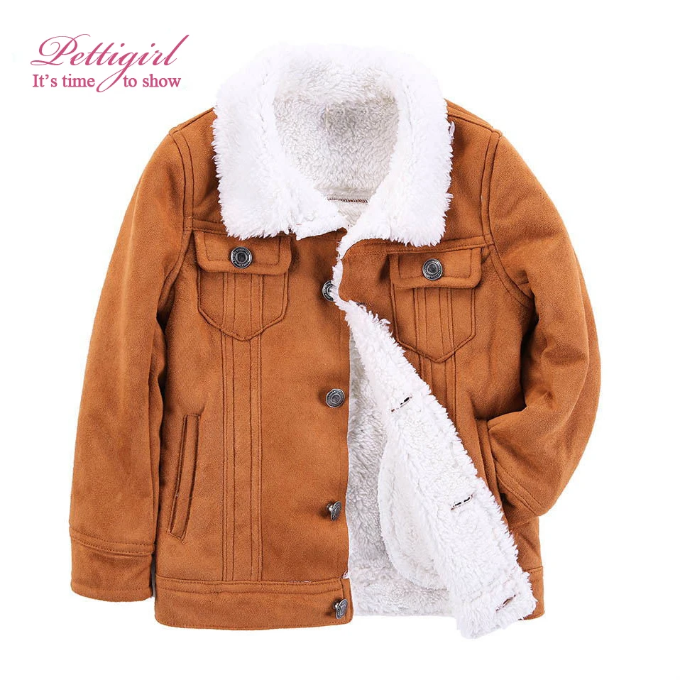 Pettigirl 2019 новые зимние теплые коричневые куртки с длинными рукавами для мальчиков
